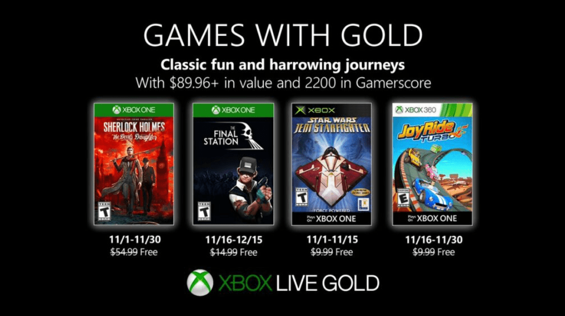 Unveiling the November Lineup of Xbox Gold Games